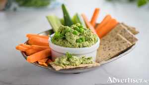 Pea and mint dip.