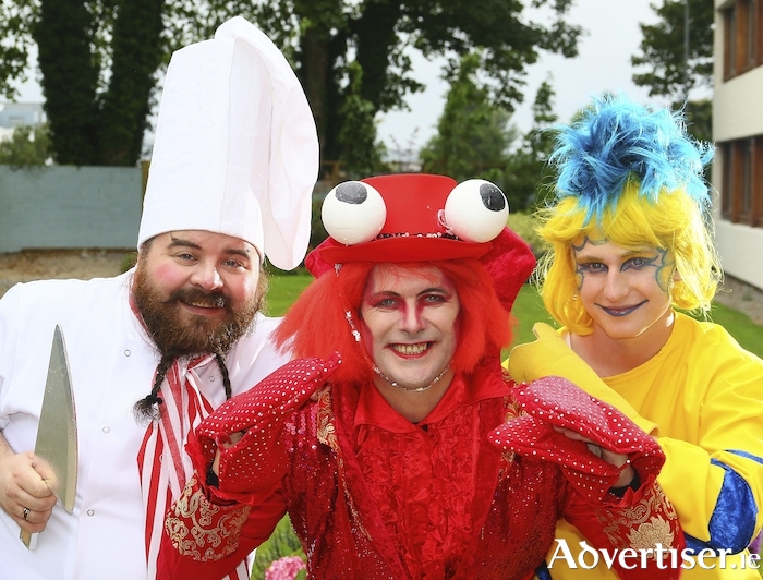 Mike Cooney as Chef Louis, Declan J Gardiner as Sebastian and Cameron Heneghan as Flounder star in Disney's The Little Mermaid, Galway's Summer Musical which opens in The Town Hall Theatre on August 10th until the 14th. Photo:- Mike Shaughnessy