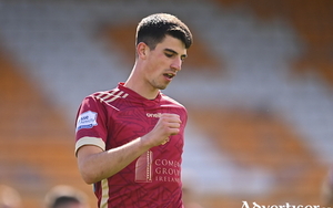 Rob Manley scored for Galway United against Wexford FC at Eamonn Deacy Park.