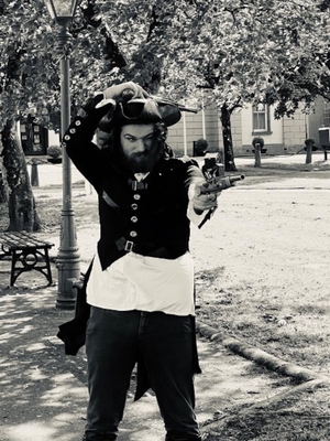 Oisin MacDonncha as Captain Gallagher. Photo: Dr M M O&#039;Connor 2020