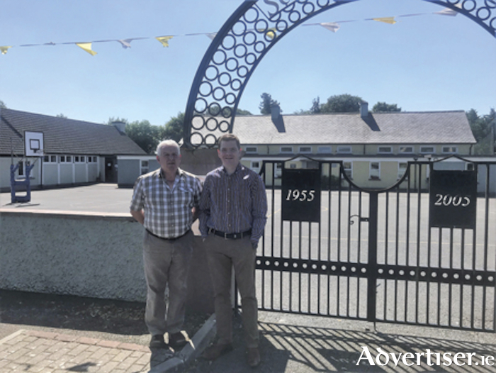 Local Fine Gael Councillor, Tom Farrell is pictured wit Minister of State, Deputy Peter Burke, following the recent CLAR Programme funding announcement for Westmeath rural community projects