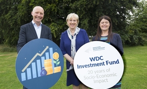 Western Development Commission CEO Tom&aacute;s &Oacute; S&iacute;och&aacute;in, Minister for Rural and Community Development, Heather Humphreys TD and Western Investment Fund Manager Gillian Buckley