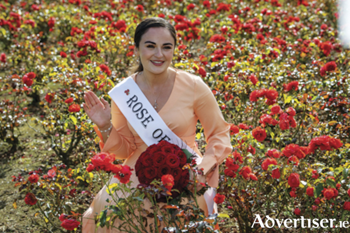 The 2022 International Rose of Tralee Rachel Duffy pictured in the Rose Garden in Tralee Town Park after she was named the new Rose of Tralee. 
Photo: Domnick Walsh © Eye Focus LTD.