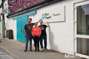 Actors Paul Connolly, Valerie Egan and Michael Hayes taking a break from rehearsals pictured at Blue Teapot on Munster Avenue.