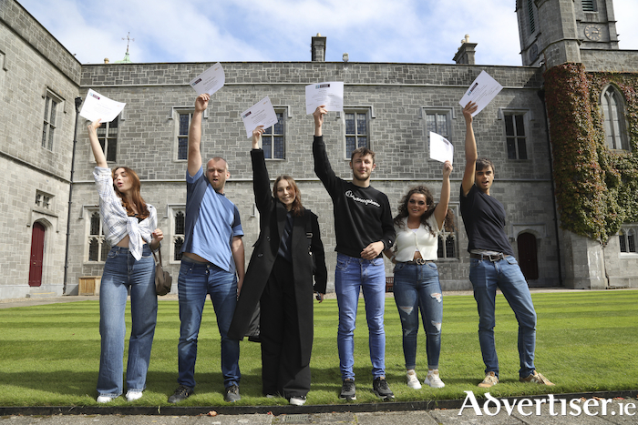 Students celebrate the completion of their learning programmes at a special ceremony at University of Galway. Credit Aengus McMahon.