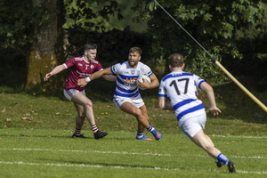 On the turn: Aidan O&#039;Shea looks to escape the clutches of Balla&#039;s Gerard Hollian last weekend. Photo: Mayo GAA 