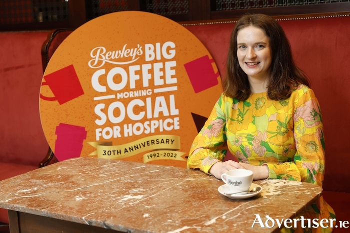 Aisling O’Leary pictured at the launch in Bewley’s Cafe, Dublin, of Bewley’s Big Coffee Morning Social for Hospice, one of Ireland’s biggest fundraisers, which this year celebrates its 30th year. Register to host a coffee morning on Thursday, September 22, or on a date that suits you, at: www.hospicecoffeemorning.ie or Callsave 0818 995 996.  Picture: Conor McCabe Photography. 