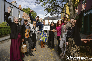 Bunratty Castle and Folk Park staff showing their delight at being shortlisted for The Irish Hospitality Awards 2022.