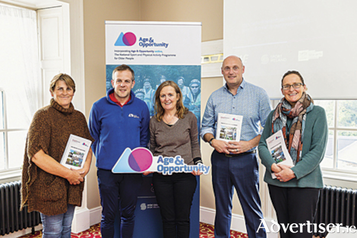 Pictured, l-r, Annette Barr Jordan, Age Friendly Westmeath, Paul Gallier and Mary Harkin Age & Opportunity, Seamus Mullen researcher, Ursula Harper, Age Friendly Westmeath. Credit: Dee Organ