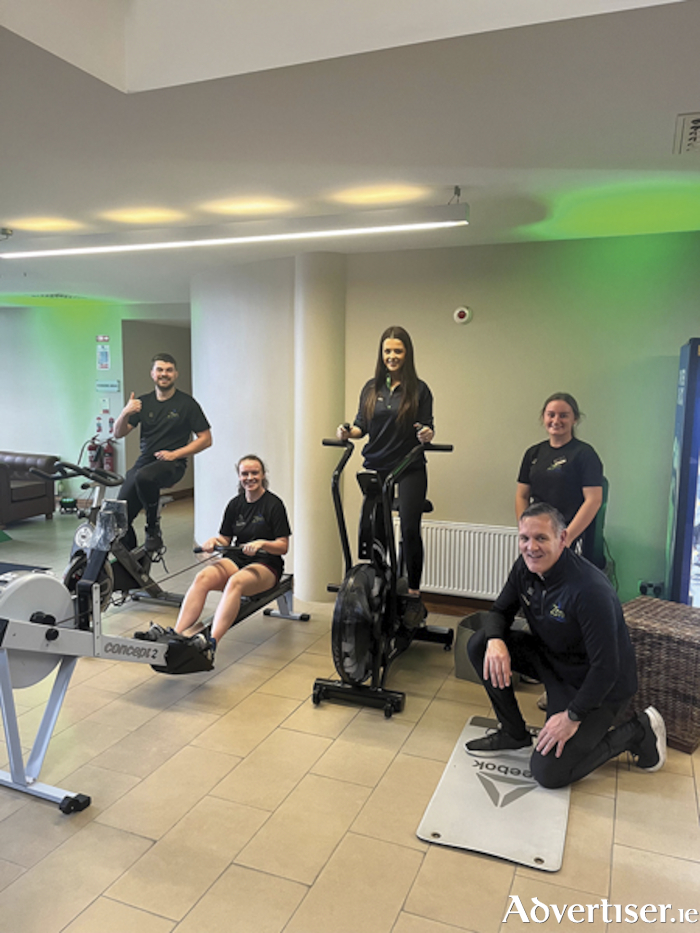 The dedicated Zen Fitness and Leisure Club at Athlone Springs Hotel are pictured during the recent open day - Thomas Reilly, Niamh Fleming, Vicky Lewis, Abaigael Cannon and Brian Chalmers