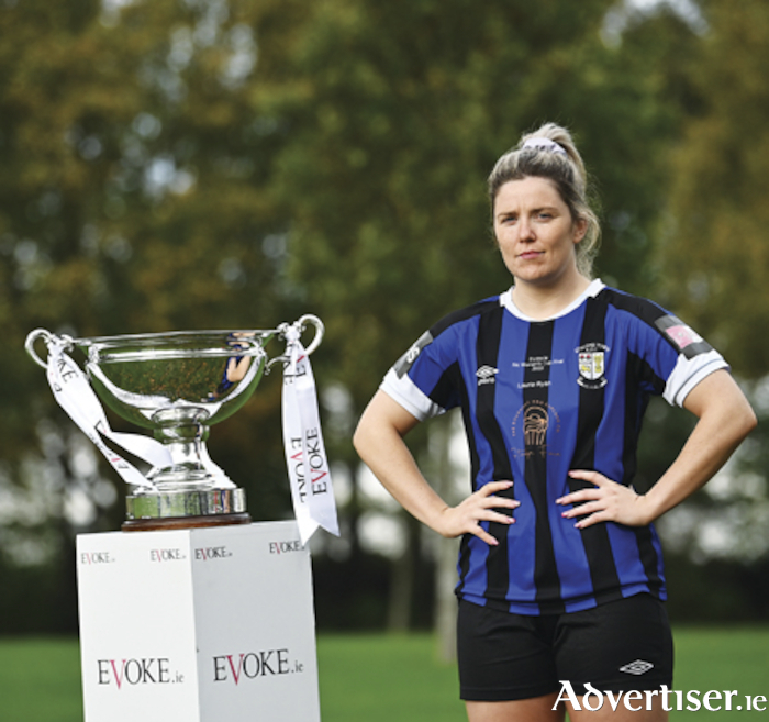 Athlone Town captain, Laurie Ryan, pictured in attendance during the EVOKE.ie FAI Women's Cup semi-finals media event at the FAI Headquarters in Dublin. Photo by David Fitzgerald/Sportsfile