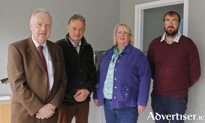 Gerry Finn and Frank Nally (Board members Vita House Roscommon) pictured with Denise McDonnell and Tomas Beades (Roscommon Leadership Partnership).
