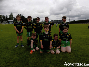 Tubberclair GAA Under 9 players are pictured before a recent underage football blitz