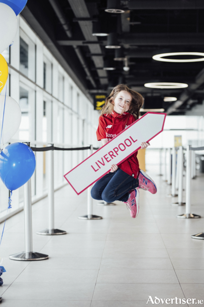 Naomi Smyth from Shannon pictured at Shannon Airport  at the announcement of Ryanair's new Shannon service to Liverpool. Photo: Brian Arthur.