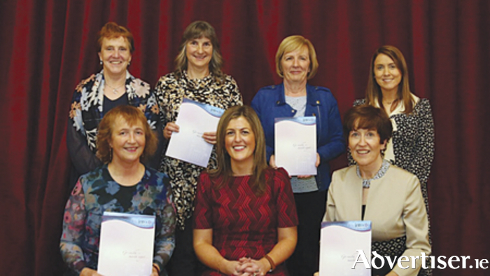 Pictured at the INTO retirement function in Athlone last week were: Back Row (L to R) Carmel Browne, INTO CEC Rep District 7, Heather McCullagh, Cloonakilla NS, Patty Naughton, Castlesampson NS, Helen O’Toole, Branch Secretary Athlone/Moate. Front Row: Joan Conway, Cornafulla NS, Eimear Cronally, Chairperson Athlone/Moate Branch, and Geraldine McGrane, St Paul’s NS. 
