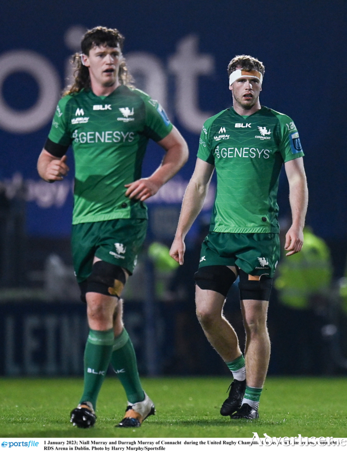 Brothers in arms: Niall and Darragh Murray become the first brothers to appear alongside each other in the second row for Connacht after lining out against Leinster.