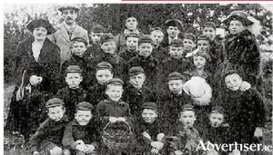 The boys and their minders at the Ballyconree orphanage before it was burnt by the anti-Treaty forces in July 1922. They began a new life in Australia. 