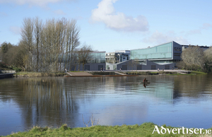 An illustration of the proposed Water Sports Centre at University of Galway