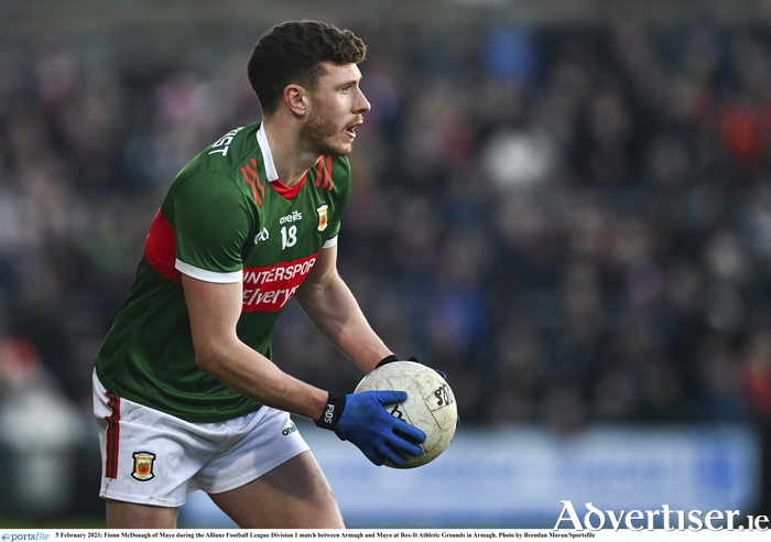 Facing forward: Fionn McDonagh and his Mayo teammates will face a stiff test from Kerry. Photo: Sportsfile. 
