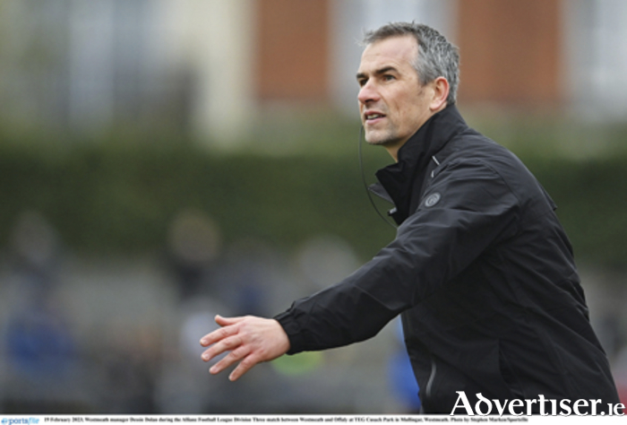 Westmeath manager Dessie Dolan during the Allianz Football League Division Three match between Westmeath and Offaly at TEG Cusack Park in Mullingar, Westmeath. Photo by Stephen Marken/Sportsfile