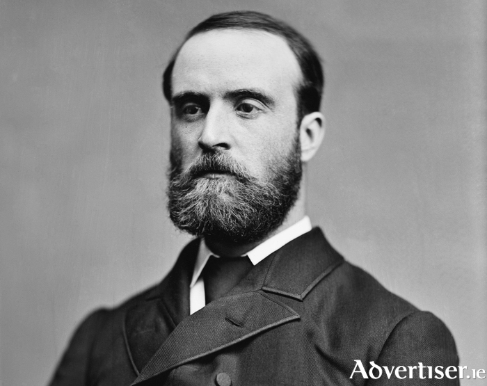 Charles S Parnell, a Protestant landlord from Co Wicklow, President of the National Land League.