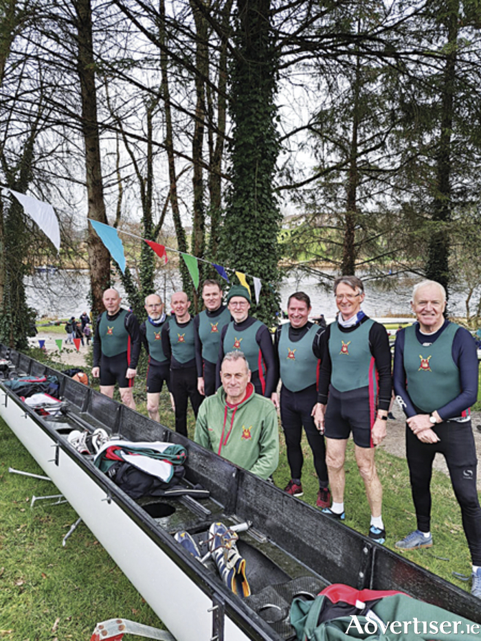 The Athlone Boat Club veterans eight crew who proudly represented the club at Erne Head