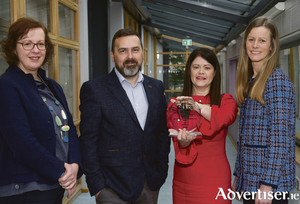 Western Development Commission members Geraldine Mc Loughlin, Investment Executive; Jonathon Kavanagh, Investment Executive; Gillian Buckley, Investment Manager and Olive Mc Lucas, Investment Executive - celebrate after being awarded &lsquo;Best Regional Investment Promotion Team&rsquo; in Europe by Capital Finance Ireland (CFI). The award recognises the organisations exemplary work in establishing the Western Investment Fund (WIF) and its contribution to the region&#039;s socio-economic growth and development. The Western Investment Fund provides equity finance and loans to business, communities, strategic initiatives, and the creative industry based in, or moving to, the Western Region in Ireland. 