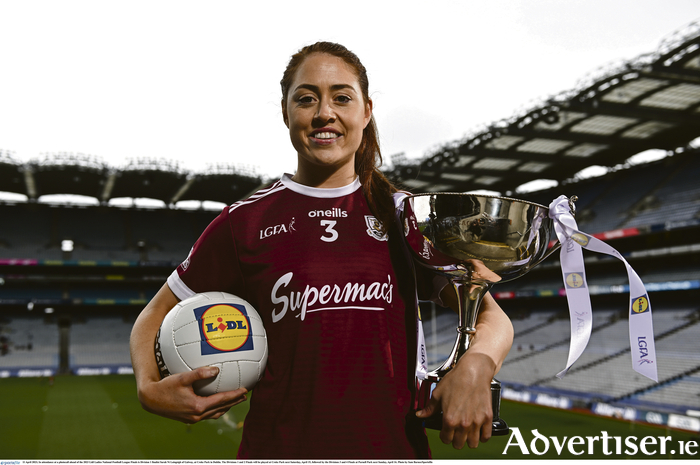 Sarah Ni Loingsigh of Galway, will lead Galway ladies footballers at Croke Park on Saturday in the in divisions one final against Kerry.  Photo by Sam Barnes/Sportsfile 