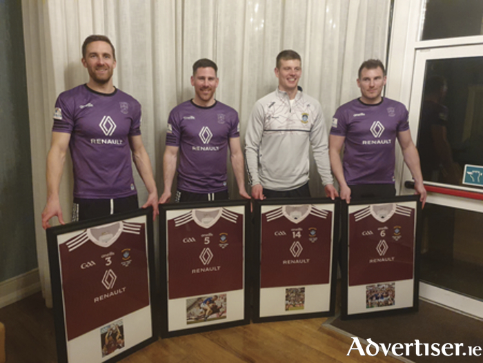 Westmeath senior footballers, Kevin Maguire, Jimmy Dolan, John Heslin and Kieran Martin, were duly recognised for playing in excess of 100 games for the Lake County at a recent presentation ceremony.  The quartet will be hopeful of making significant playing contributions to Westmeath’s championship campaign which starts on Sunday