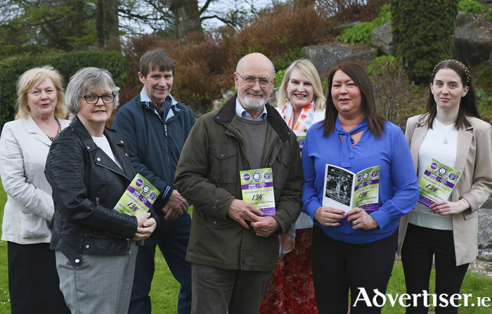 The programme of events for the 134th Athenry Agricultural Show was launched at Raheen Woods Hotel on Tuesday evening, pictured at launch were committee chairman Ciaran O'Keeffe (center) with Mary O'Keeffe, Noel Burke, Cllr Shelly Herterich Quinn, Brid Higgins, Claire Rooney and Aoife Burke of the organising committee. The Show takes place on Sunday May 28th at the Teagasc Mellows Campus, Athenry. Photo:- Mike Shaughnessy 