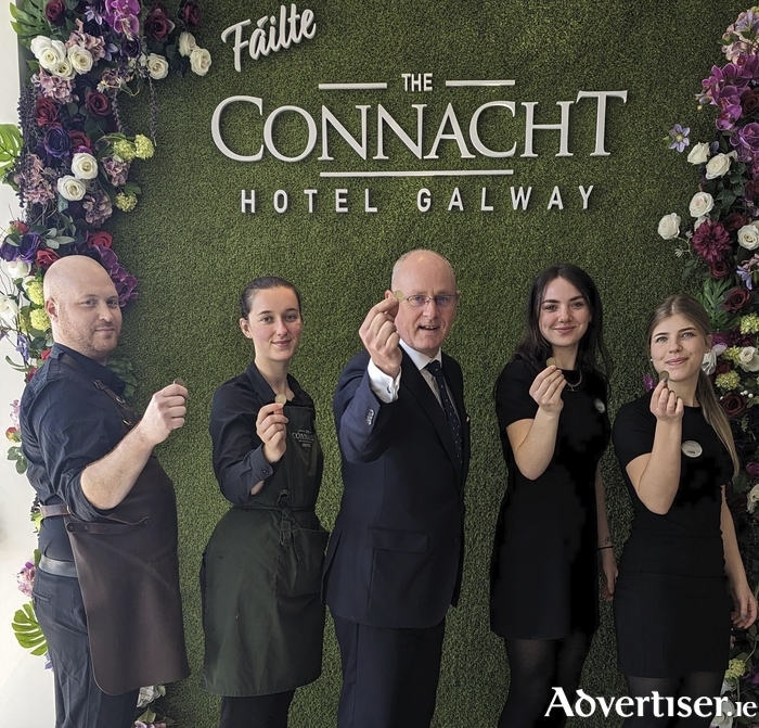 Pictured from L-R are members of The Connacht Hotel Team: David Mannion, Maya Slattery, David O’Connor, Sophie Thompson, and Ciara Tarpey.
