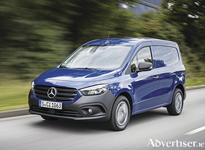 The Mercedes Benz Citan,stylish in design with a comfortable interior.