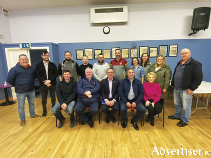 Pictured are the Feile na Sionainne committee. Standing, l-r, James Donohue, Cian Cunniffe, Sean Malone, John Madden, Padraig Hegarty, Micky Moran, secretary, Caoimhe O'Connell, Lisa Quigley, Lucy Nally, Jim Mulkerrins, chairman. 
Seated, l-r, Brendan Doyle, Cllr Willie Penrose, Cllr Aengus O'Rourke, Joe Connaire, chairman of Mullingar Fleadh Committee, Colette Glynn, secretary, Mullingar Fleadh Committee. 