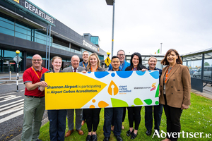 The team at Shannon Airport celebrating the accreditation.