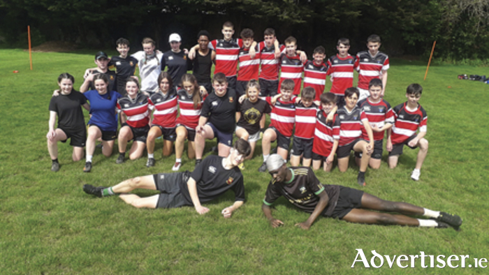 Pictured are the Buccaneers Youths touch rugby playing squad