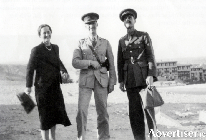 Emily Anderson, Head of the Italian Military section, in Cairo with intelligence officers, Major George Wallace, and Colonel Jacob. 