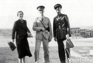 Emily Anderson, Head of the Italian Military section, in Cairo with intelligence officers, Major George Wallace, and Colonel Jacob. 