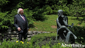 President Michael D Higgins visited Joyce&rsquo;s grave in June 16, 2018.