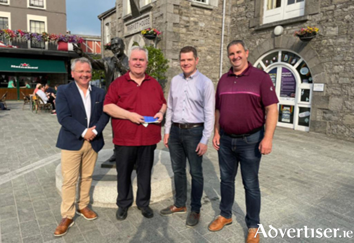 Pictured following the announcement of funding for Fleadh Cheoil na hEireann were, l-r, Mr John Geoghegan, Mr Willie Penrose, Minister Peter Burke and Mr Joe Connaire
