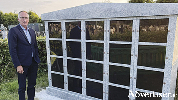 Cllr Aengus O’Rourke has welcomed the installation of a new Columbarian Wall in Coosan cemetery