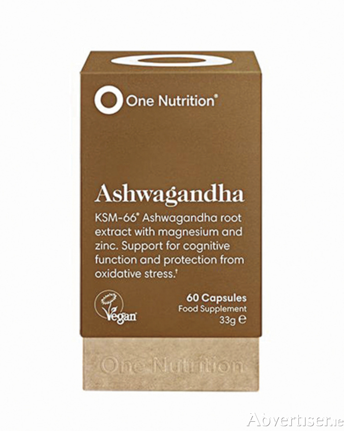 Ashwaganda is an ayurvedic herb often referred to as ‘Indian Ginseng’ and is part of the traditional system of healing in India.  For further information contact Susan in Au Naturel, Irishtown, Athlone on (090) 6487993.

