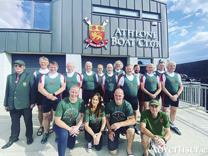 Athlone Boat Club representatives are pictured prior to their departure for Munich and their recent participation in European competition
