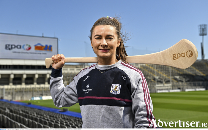 Galway camogie player Aoife Donohue in attendance at the announcement of an Official Charity Partnership between the GPA and Jack and Jill for 2023, at Croke Park in Dublin. 
Photo by Sam Barnes/Sportsfile