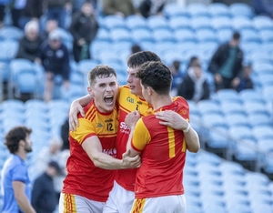 That winning feeling: Castlebar Mitchels celebrate after calming the Mayo GAA SFL Division One title. Photo: Mayo GAA