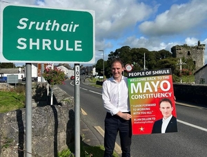 Fine Gael TD Alan Dillon welcomes the return of Cong, Cross, The Neale, Kilmaine, Glencorrib, and Shrule, representing a population of 5,962, to the Mayo constituency. 