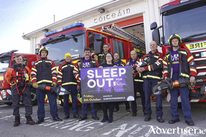 (L-R): Brendan Creedon, Tom Doyle, Ciar&aacute;n Oliver, Gordon Monaghan, Rob Rainsbury, (Galway City Fire &amp; Rescue), Karol Cooke (Galway Simon Community), John Curley, (Gort Fire &amp; Rescue), Se&aacute;n Heanue, (Clifden Fire &amp; Rescue), Philip Jacobsen and, Eoin Davy (Galway City, Fire &amp; Rescue).