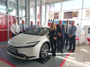 The team at Tony Burke Motors celebrating a decade of success - Galway&rsquo;s Number 1 best-selling car brand for a tenth consecutive year.