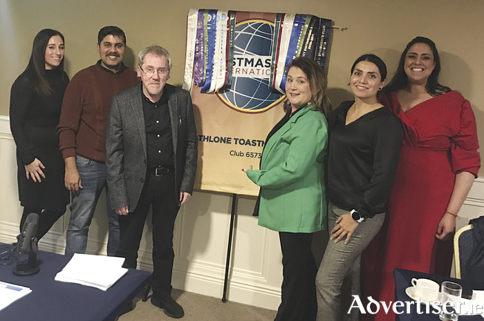 Athlone Toastmasters recently hosted its annual Humorous Speech and Table Topics contest in the surrounds of the Creggan Court Hotel.