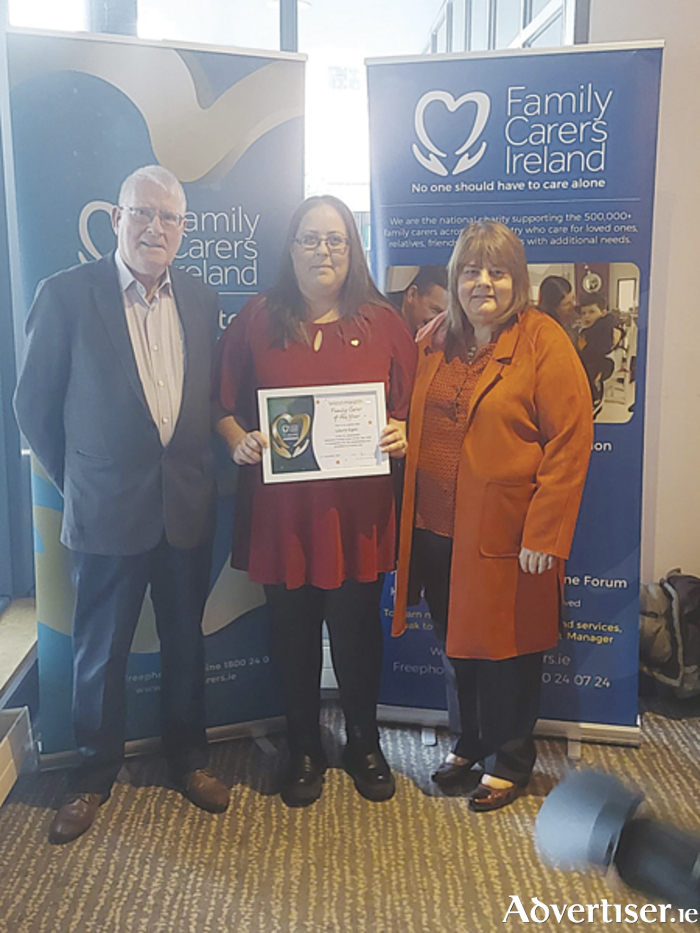 Cypress Gardens resident, Laura Egan, has been chosen as the Netwatch Westmeath Family Carer of the Year.