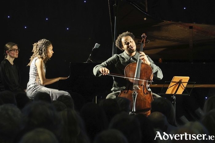A Taste of Cellissimo with Sheku Kanneh-Mason, cello and Isata Kanneh-Mason, piano presented by Music for Galway in The Galmont Hotel & Spa on Saturday night. The sell out concert was a prelude to Music for Galway’s CELLISSIMO 2024, 9 Days and Nights of International Classic and Contemporary Music from the Edge of Europe which will take place next May. Photo: Mike Shaughnessy  